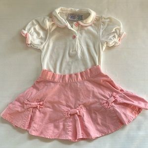 Skirt & Top Matching Set